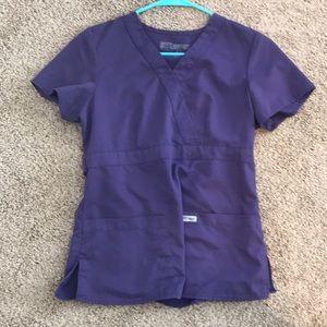 Greys anatomy purple scrub top